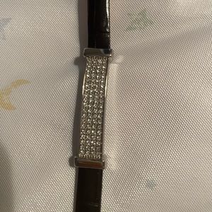 ⭐️HP⭐️Vera Pelle|Rhinestone bar bracelet